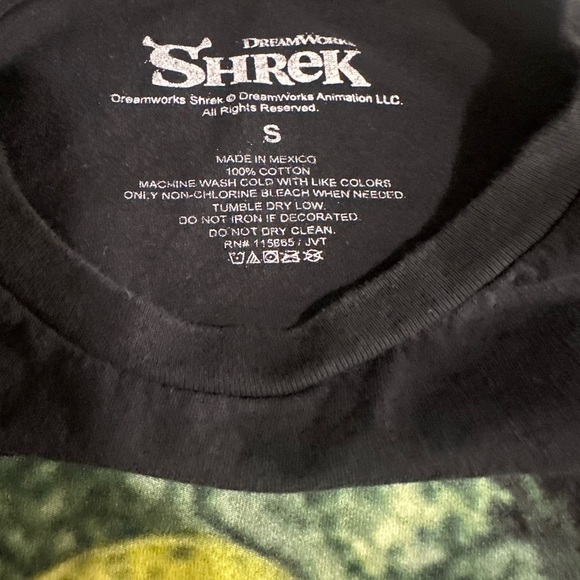 Hot Topic Shrek Custom Crop Tee Size Small - Picture 2 of 7